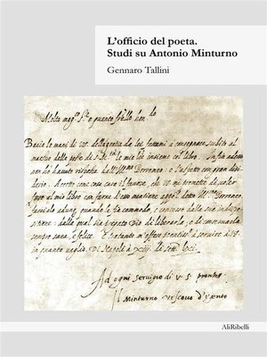 cover image of L'officio del Poeta. Studi su Antonio Minturno
